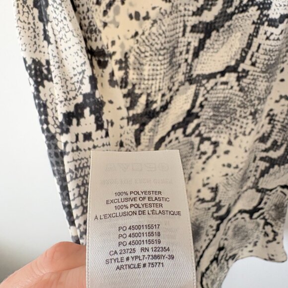 Aritzia Wilfred Free Snake Print Slip Midi Skirt Size 0 - Picture 6 of 6